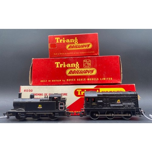 4 OO Triang Locomotives - 3 Tested Runners Tri-ang R357 AIA-AIA Diesel ...