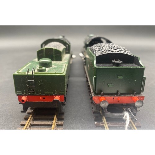Two OO Hornby BR Late Crest Green lined Locomotives both Tested Runners ...
