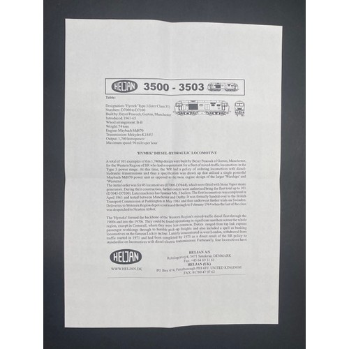 Heljan 3503 Class 35 ‘Hymek’ Diesel Locomotive D7042 - Tested Runner ...