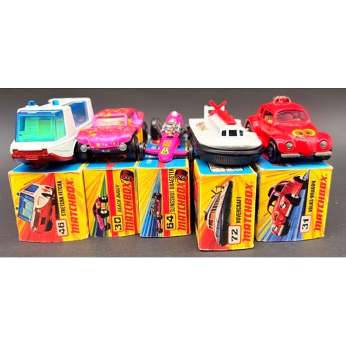Five Matchbox Superfast vehicles VG condition in G/VG boxes new 30 ...