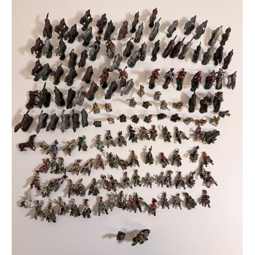Large Collection of Metal Military Riders, Horses & Figures. (F, 3000g)