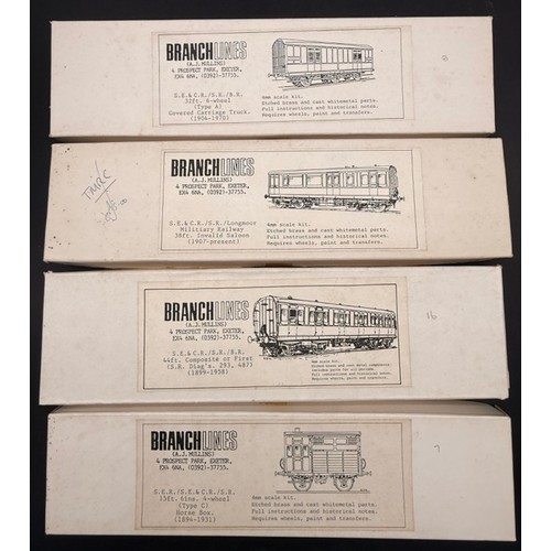 Four OO 4mm scale kits from BranchLines (AJ.Mullins) along with two ...