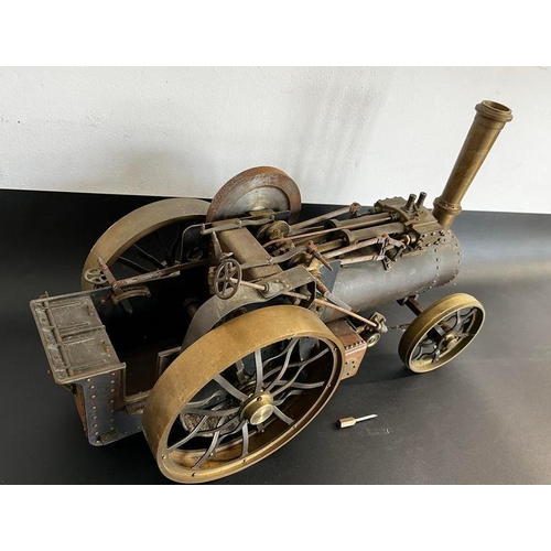 Engineer-built model steam traction engine, maker unidentified ...