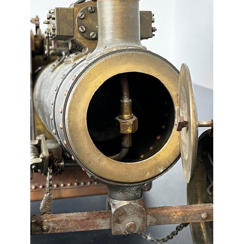 Engineer-built model steam traction engine, maker unidentified ...
