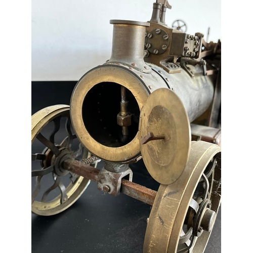 Engineer-built model steam traction engine, maker unidentified ...