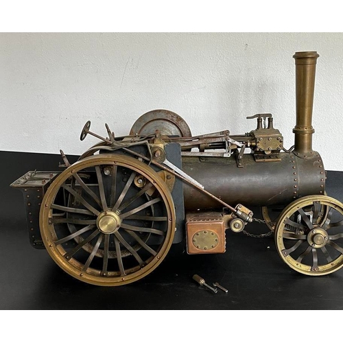 Engineer-built model steam traction engine, maker unidentified ...