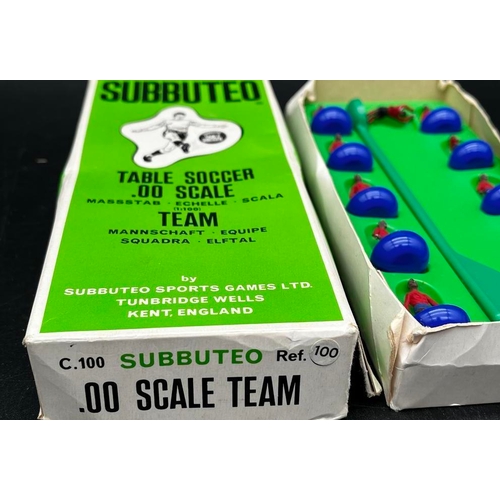 Subbuteo Table Soccer group, comprising six heavyweight teams, housed ...