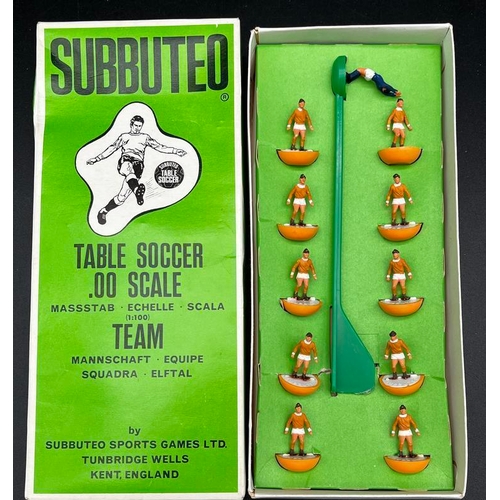 Subbuteo Table Soccer group, comprising six heavyweight teams, housed ...