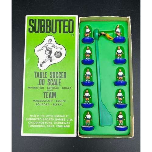 Subbuteo Table Soccer group, comprising six heavyweight teams, housed ...