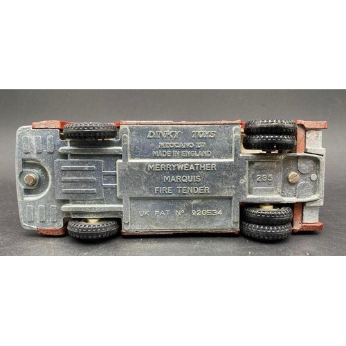 Dinky Toys 285 Merryweather Marquis Fire Tender in red livery Fire ...