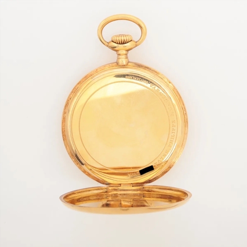 Patek Philippe Double Signed Shreve & Co. 18k Yellow Gold Pocket Watch ...