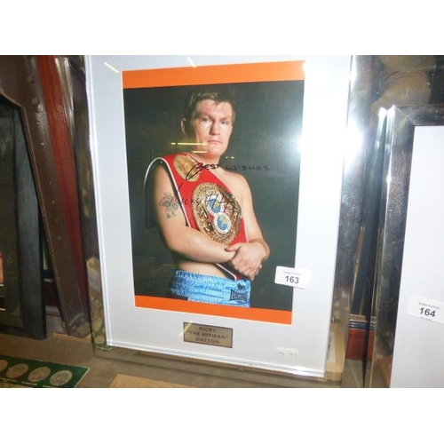 163 - RICKY HATTON SIGNED PHOTO