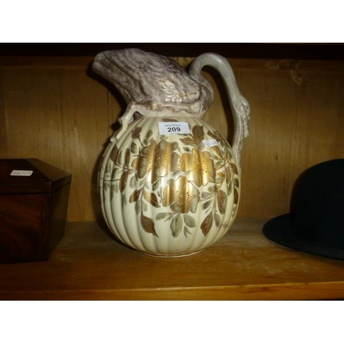 209 - SWAN HANDLED EWER