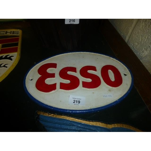 219 - CAST ESSO SIGN