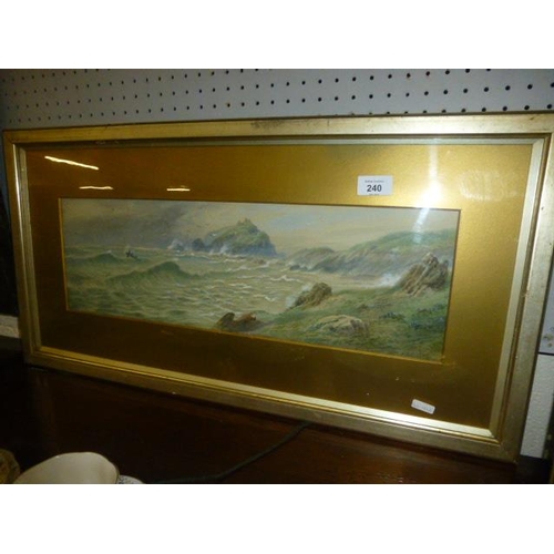 240 - FRAMED WATERCOLOUR F WALTERS