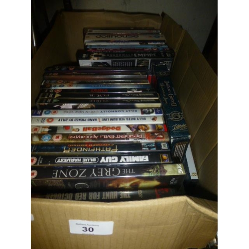 30 - BOX OF DVD'S