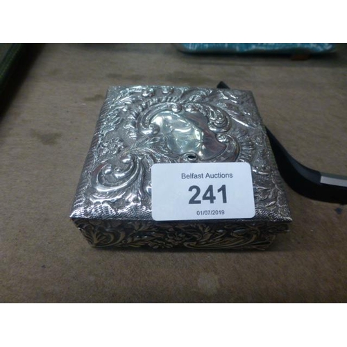 241 - SILVER TRINKET BOX