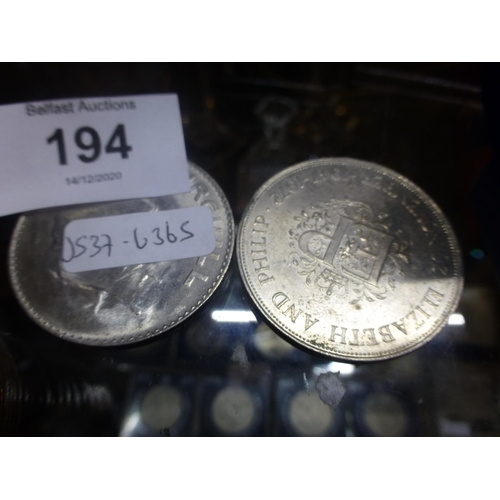 194 - 2 COMMEMORATIVE COINS