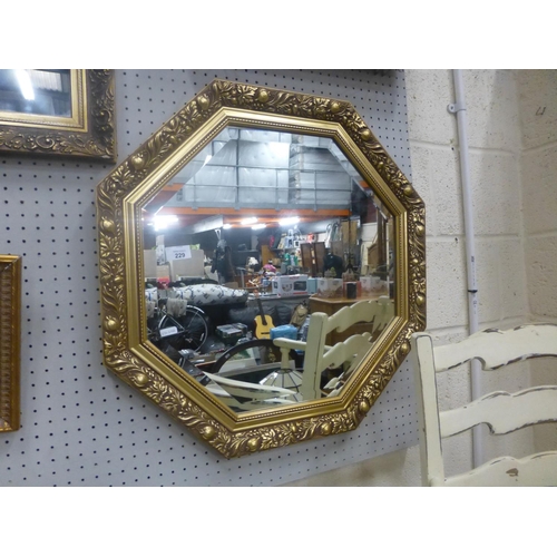 229 - GILT MIRROR