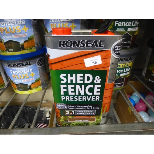 38 - SHED AND FENCE PRESERVER