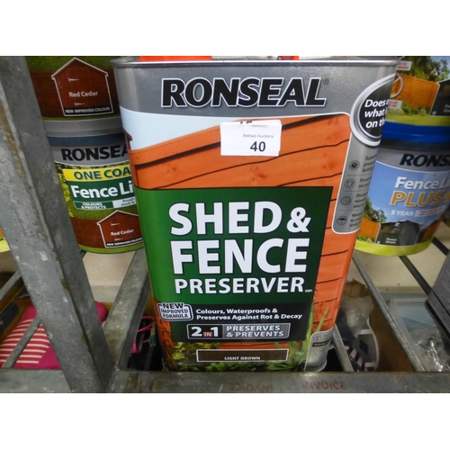 40 - SHED AND FENCE PRESERVER