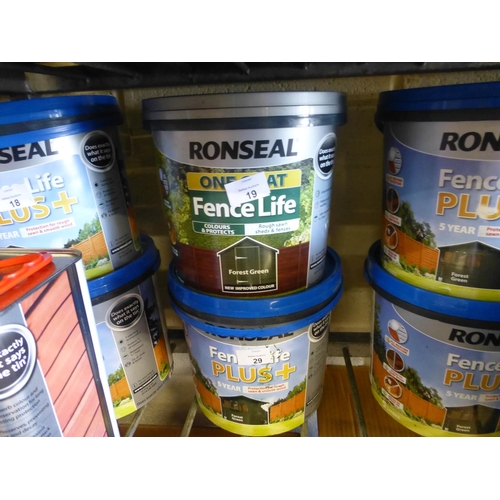 19 - 2 TUBS OF FENCE LIFE