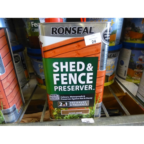 24 - TIN OF SHED AND FENCE PRESERVATIVE