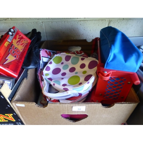 39 - BOX OF BACK PACKS