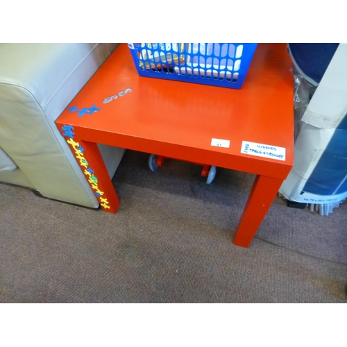 81 - KIDS TABLE AND TROLLEY