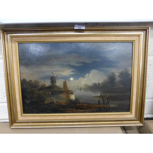 93 - FRAMED OIL ON BOARD