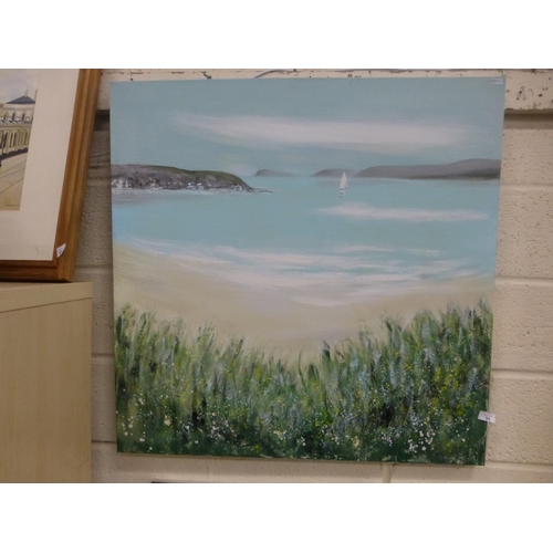 95 - DUCK EGG ON CANVAS