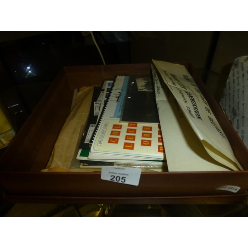 205 - BOX OF STAMPS