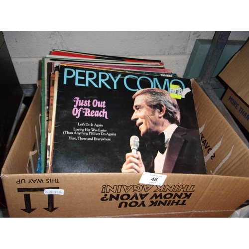46 - BOX OF RECORDS