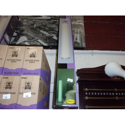 68 - LED FLOOR LAMP COLOUR CHANGES WITH REMOTE