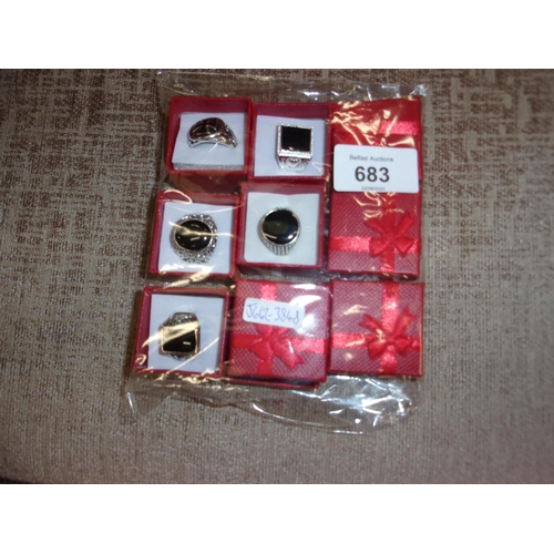 683 - 6 X DRESS RINGS