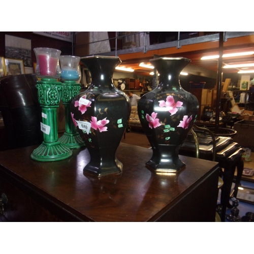 689 - PAIR OF VASES