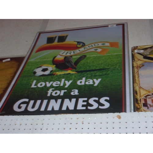 264 - LARGE TIN SIGN