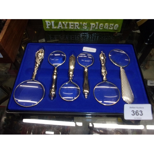 363 - MAGNIFYING GLASS SET