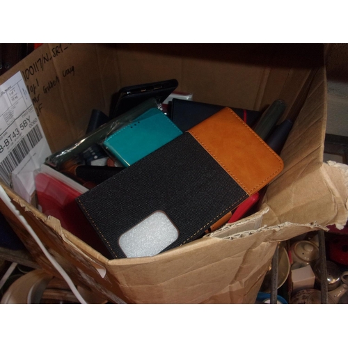 54 - BOX OF PHONE COVERS