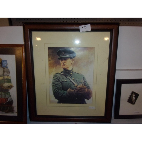 274 - MICHAEL COLLINS PRINT