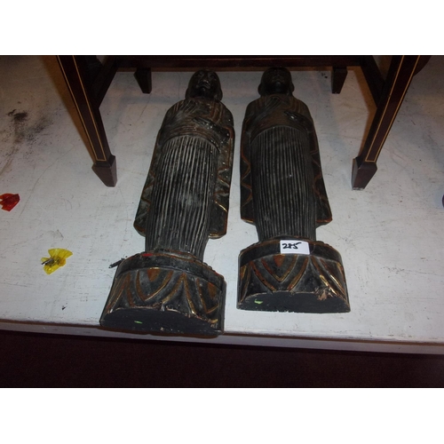 285 - 2 WOODEN FIGURES