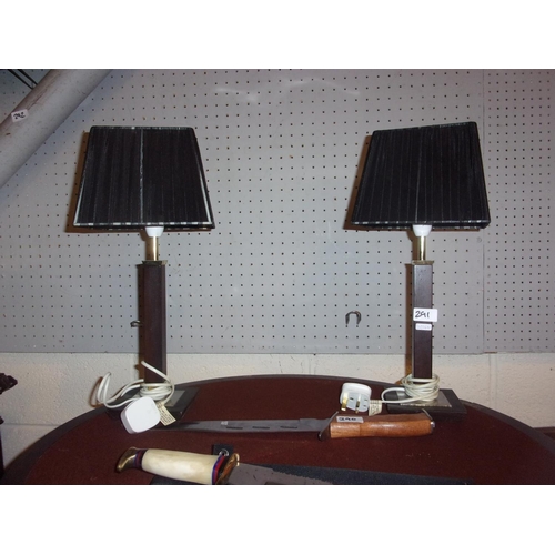 291 - PAIR OF ART DECO STYLE LAMPS