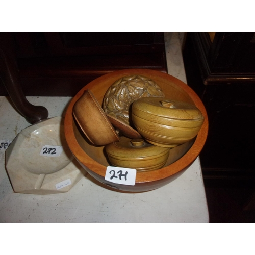 271 - WOODEN BOWLS