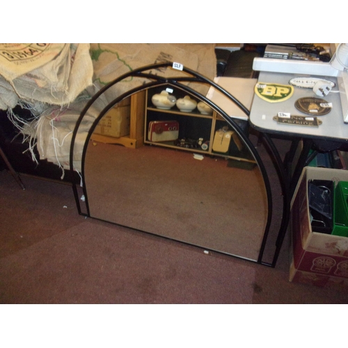 527 - METAL FRAME MIRROR