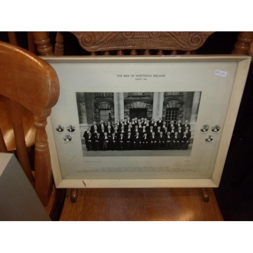 605 - FRAMED PHOTO OF BARRISTERS LIBRARY