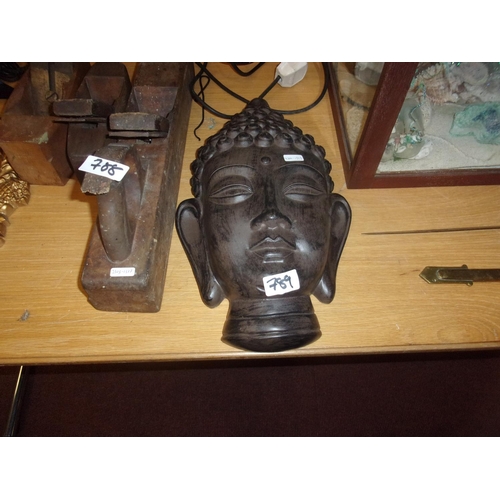 789 - CARVED BUDDAH BUST