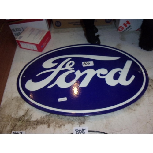 806 - ENAMEL FORD SIGN