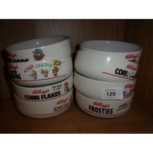 129 - CEREAL ADVERTISING BOWLS