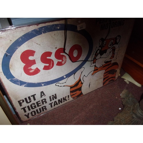 283 - LARGE TIN SIGN