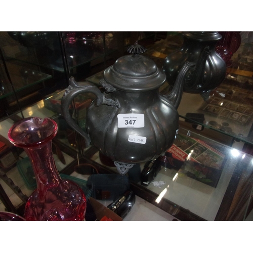 347 - LARGE BRITANNIA TEA POT